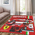 Ferrari F1 Rug Car Person Gift Formula 1 Racing Carpet for Garage