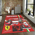 Ferrari F1 Rug Car Person Gift Formula 1 Racing Carpet for Garage