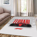 Ferrari F1 Rug Car Person Gift Formula 1 Racing Carpet for Garage