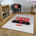 Ferrari F1 Rug Car Person Gift Formula 1 Racing Carpet for Garage