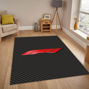 Ferrari F1 Rug, F1 on Carbon Patter