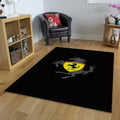 Ferrari F1 Rug Big Logo on Carpet Formula 1 Racing Carpet for