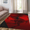 Ferrari F1 Rug Big Faded Horse Formula 1 Racing Carpet for Garage