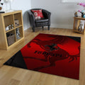 Ferrari F1 Rug Big Faded Horse Formula 1 Racing Carpet for Garage