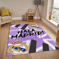 Real Madrid Rug Live Colors Football Carpet for Garage & Kids