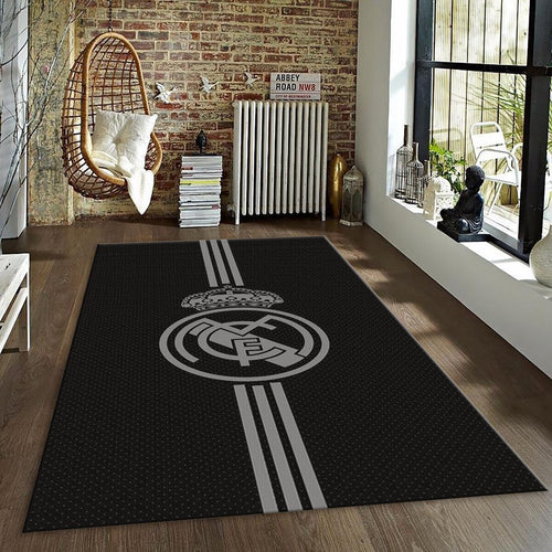 Real Madrid Rug Real Madrid Football Carpet for Garage & Kids