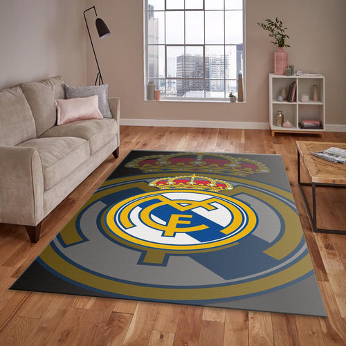 Real Madrid Rug, Big Logo Background RM