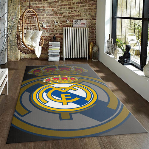 Real Madrid Rug, Big Logo Background RM