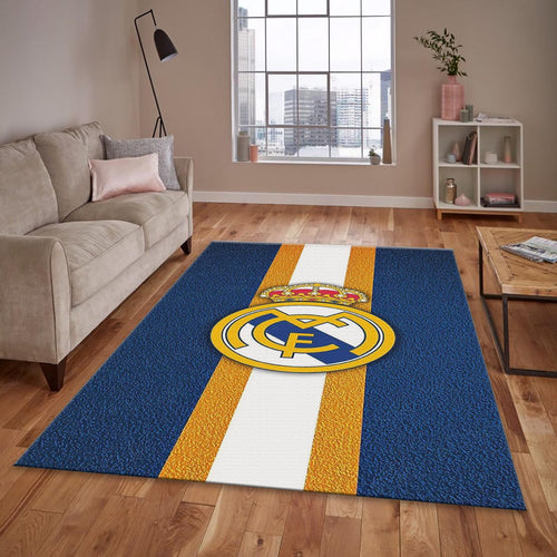 Real Madrid Rug, RM Colors Lined under Logo