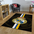 Real Madrid Rug, Big Dark Logo Background RM
