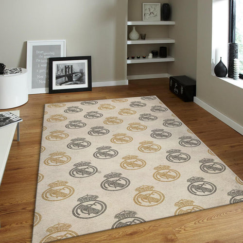 Real Madrid Rug, Real Madrid Logos Pattern