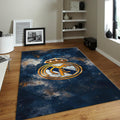 Real Madrid Rug Vintage Football Carpet for Garage & Kids Room