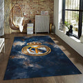 Real Madrid Rug Vintage Football Carpet for Garage & Kids Room