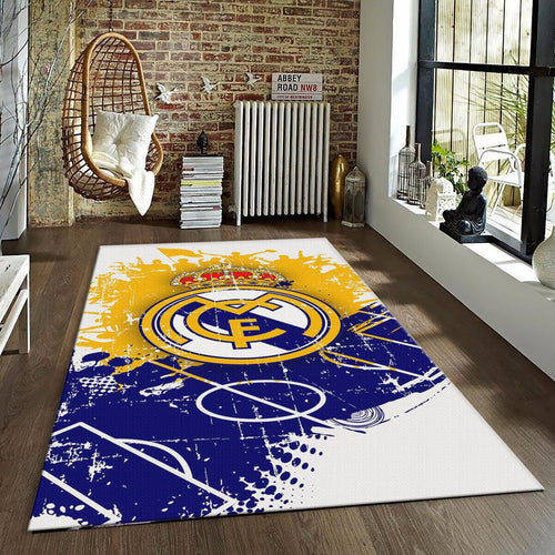 Real Madrid Rug Real Madrid Football Carpet for Garage & Kids