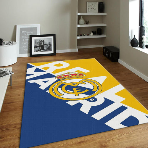 Real Madrid Rug Real Madrid Football Carpet for Garage & Kids
