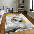 Real Madrid Rug Vintage Back Football Carpet for Garage & Kids