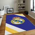 Real Madrid Rug Original Colour Football Carpet for Garage & Kids