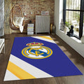 Real Madrid Rug Original Colour Football Carpet for Garage & Kids
