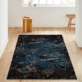 Map Rug, Compass Rug, Abstract Area Rug, Modern Non Slip