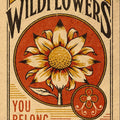 Wildflower Rug, Sunflower Rug, Area Rug, Non Slip Rug, Artistic