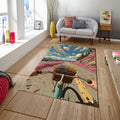 Bicycle Rug, View Rug, Area Rug, Non Slip Rug, Artistic Living