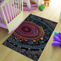 Abstract Area Rug, Colorful Indie Room Decor, Modern Non Slip