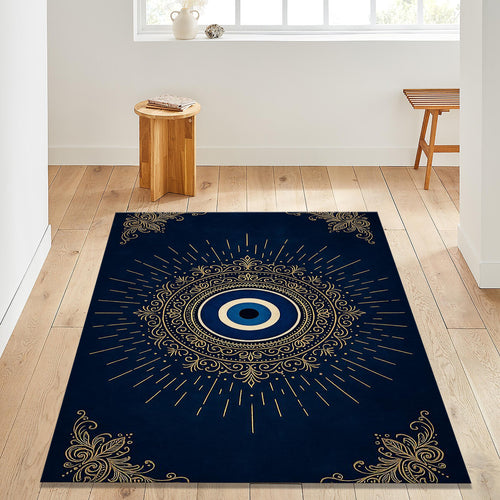 Abstract Area Rug, Colorful Indie Room Decor, Modern Non Slip