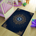 Abstract Area Rug, Colorful Indie Room Decor, Modern Non Slip