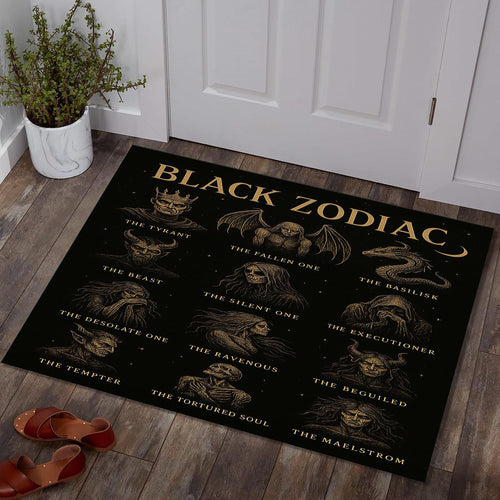 Zodiac signs Rug, Abstract Area Rug, Horoscope Decor, Non Slip