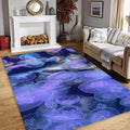 Jellyfish Rug, Abstract Area Rug, Colorful Indie Room Decor, Non