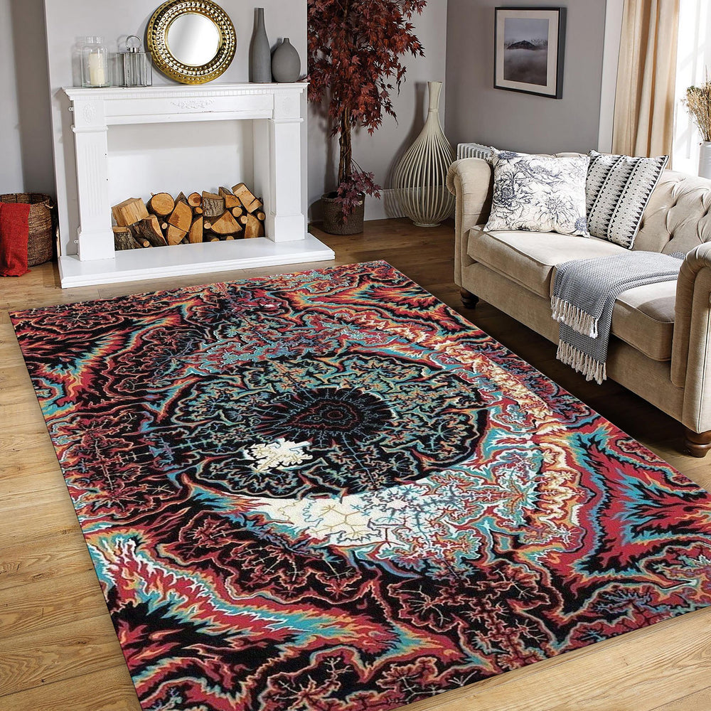 Illuminati Rug, Abstract Area Rug, Non Slip Rug, Living Room Rug
