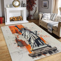 Statue of Liberty Rug, Doormat, Freedom Symbol Living Room Floor