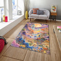 Cloud Rug, Colorful Rug, Japanese hokusai Rug, Nostalgic Rug