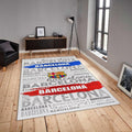 FC Barcelona Rug, FC Barcelona Rug: Football Team Soccerball Gift