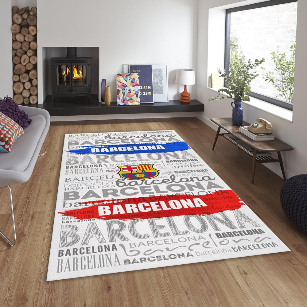 FC Barcelona Rug, FC Barcelona Rug: Football Team Soccerball Gift