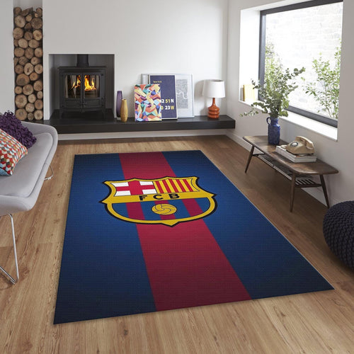 FC Barcelona Rug, FC Barcelona Rug: Soccer Team Flag Carpet