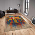 FC Barcelona Rug, FC Barcelona Rug: Football Team Soccerball Gift