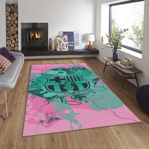 FC Barcelona Rug, FC Barcelona Rug: Football Team Soccerball Gift