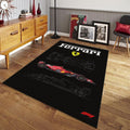 Ferrari F1 Rug Ferrari F1 Car Rug Formula 1 Racing Carpet for