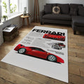 Ferrari F1 Rug Ferrari F40 Rug Formula 1 Racing Carpet for Garage