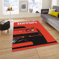 Ferrari F1 Rug, Ferrari F1 Rug: Custom Team Racing Car Carpet