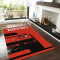 Ferrari F1 Rug, Ferrari F1 Rug: Custom Team Racing Car Carpet