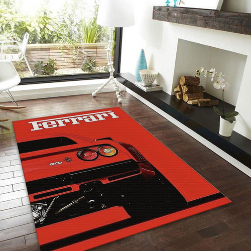 Ferrari F1 Rug, Ferrari F1 Rug: Custom Team Racing Car Carpet