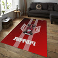 Ferrari F1 Rug, Ferrari F1 Team Rug: Custom Car Carpet for Office