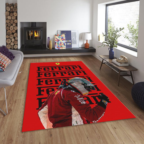 Ferrari F1 Rug, Ferrari F1 Rug: Personalized Racing Car Carpet