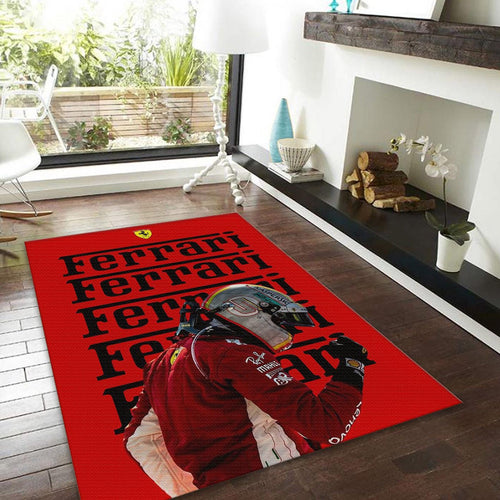 Ferrari F1 Rug, Ferrari F1 Rug: Personalized Racing Car Carpet
