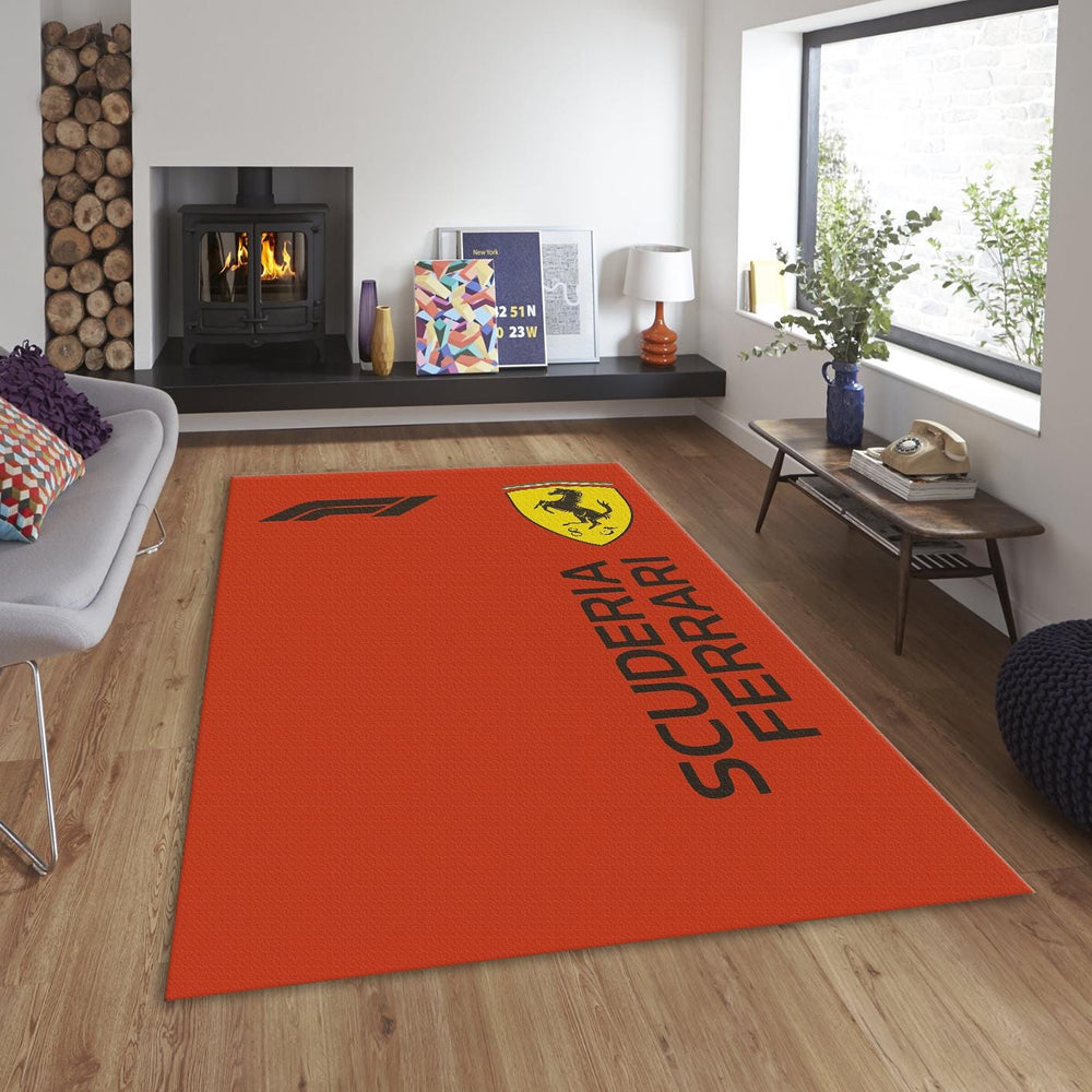 Ferrari F1 Rug Ferrari Rug Formula 1 Racing Carpet for Garage &