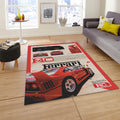 Ferrari F1 Rug, Ferrari F1 Rug: Custom Car Carpet for Office