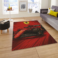 Ferrari F1 Rug, Ferrari F1 Rug: Custom Team Racing Car Carpet