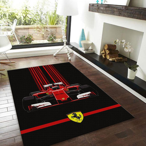 Ferrari F1 Rug, Ferrari F1 Racing Car Rug